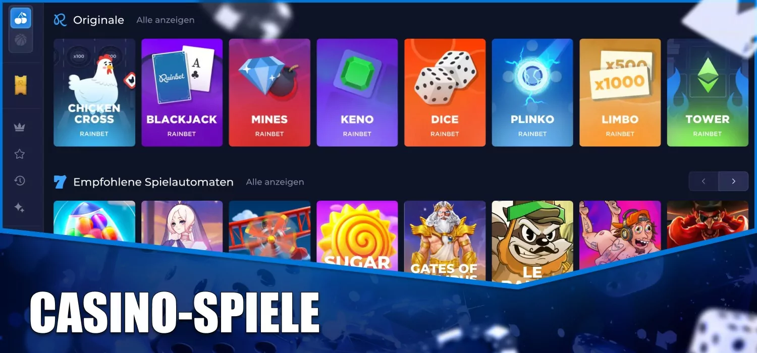 Casinospiele bei Rainbet